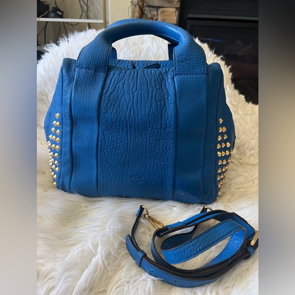 MCM Handbags - EUC MCM Studded 2 way satchel - Large